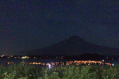 富士山温泉ホテル鐘山苑：灯篭流し２