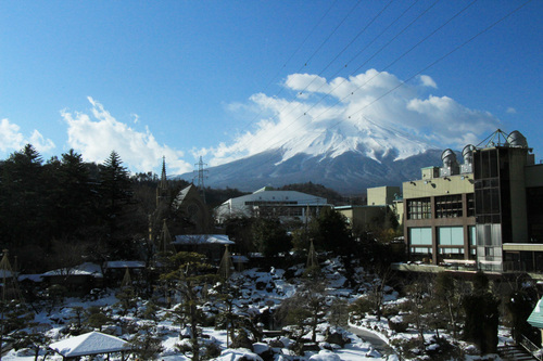 富士山温泉ホテル鐘山苑：富士山